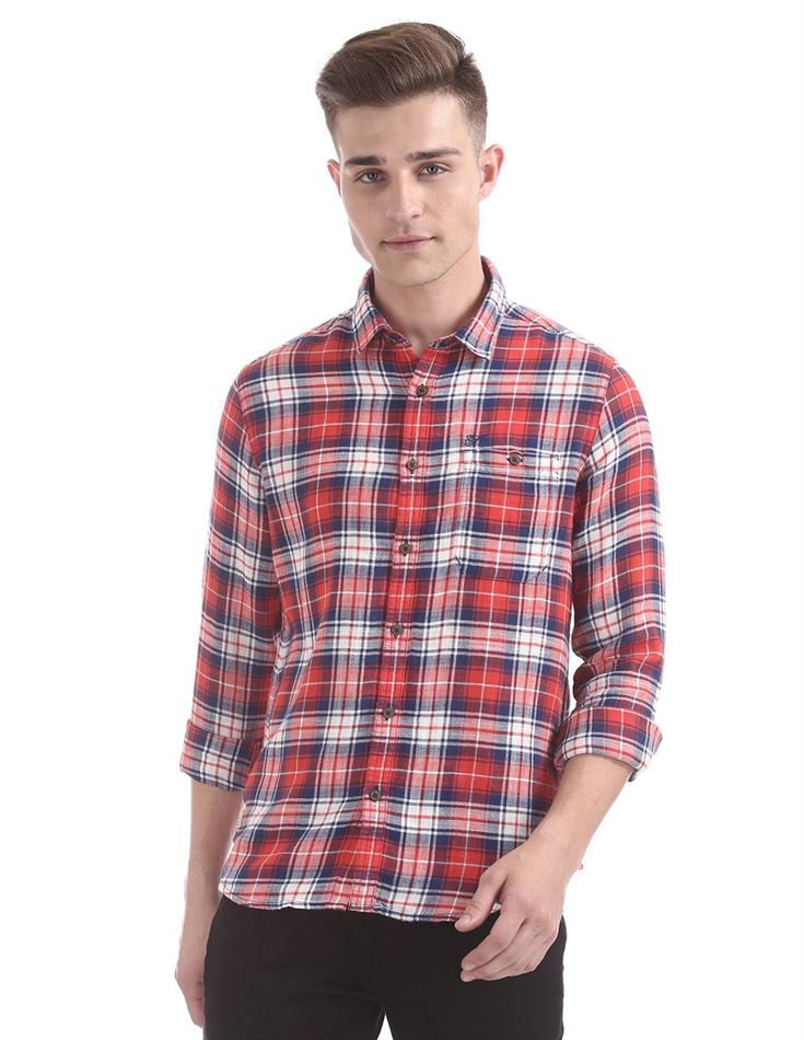 Ed Hardy Men Casual Wear Checkered Shirt